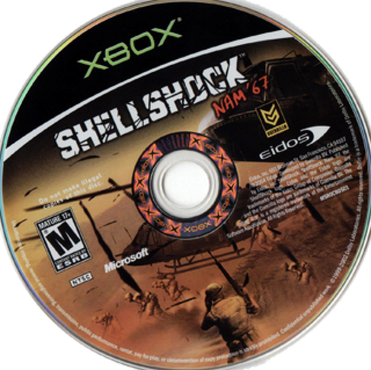 Shellshock: Nam 67 disc art for Xbox (XBOX) video game