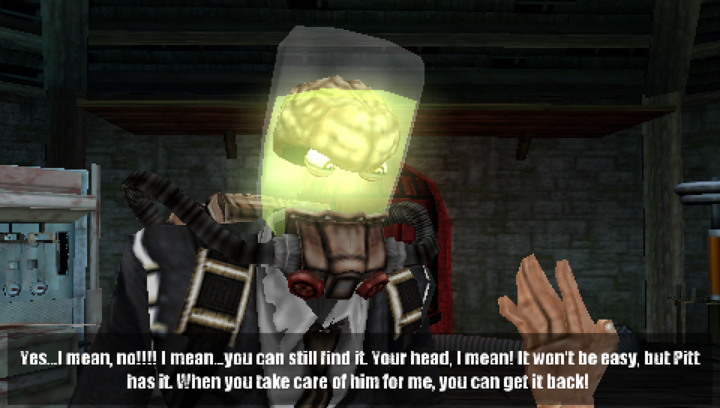 Dead Head Fred – PlayStation Portable (PSP) gameplay for action-adventure puzzle video game