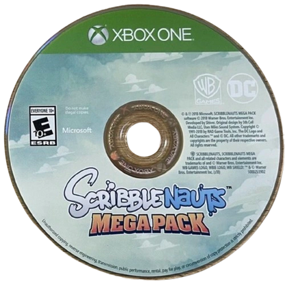 Scribblenauts Mega Pack – Xbox One (XONE) disc for action-puzzle adventure video game