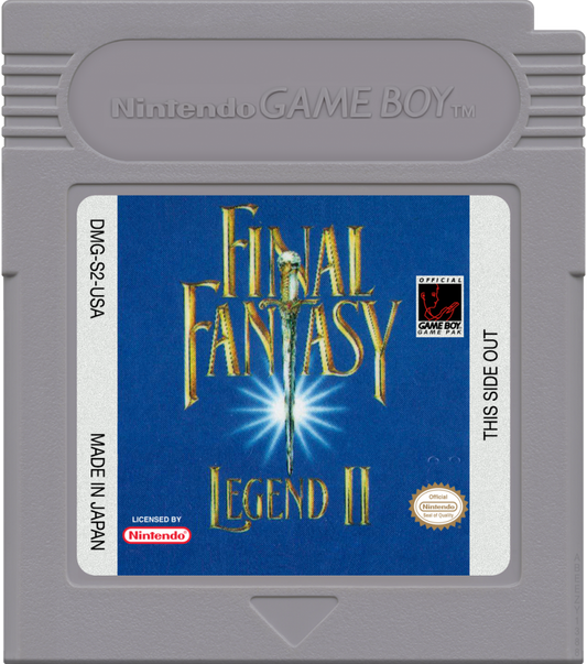 Final Fantasy Legend 2 -- GB Cartridge art for video game 