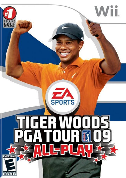 Tiger Woods PGA Tour 09 cover art for Nintendo Wii (Wii) featuring motion‑controlled golf, authentic courses, and competitive play with PGA pros.