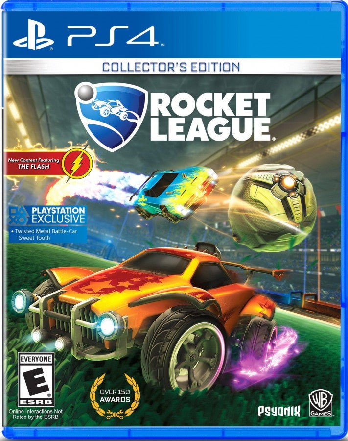 Rocket League Collector’s Edition PS4 vehicular sports video game cover art.