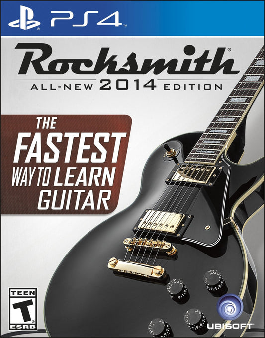 Rocksmith 2014 Edition – PlayStation 4 (PS4) video game cover art, music rhythm title