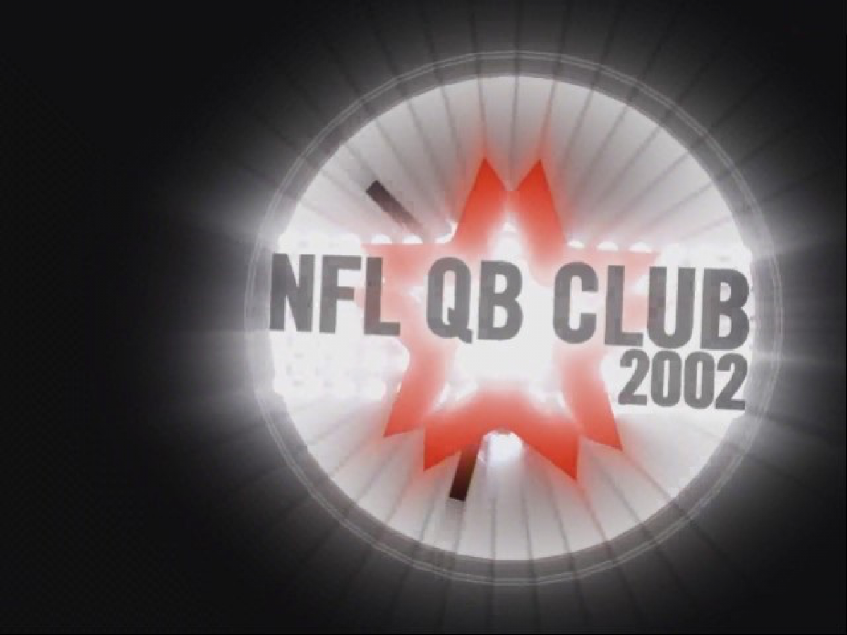 NFL QB Club 2002 home screen for Nintendo GameCube (GC) football sports video game