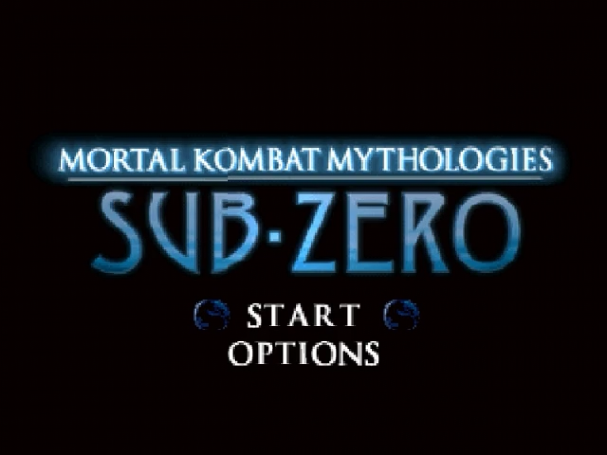 Mortal Kombat Mythologies: Sub-Zero Title screen for Nintendo 64 (N64) video game