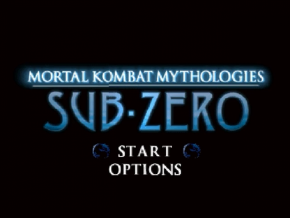 Mortal Kombat Mythologies: Sub-Zero Title screen for Nintendo 64 (N64) video game