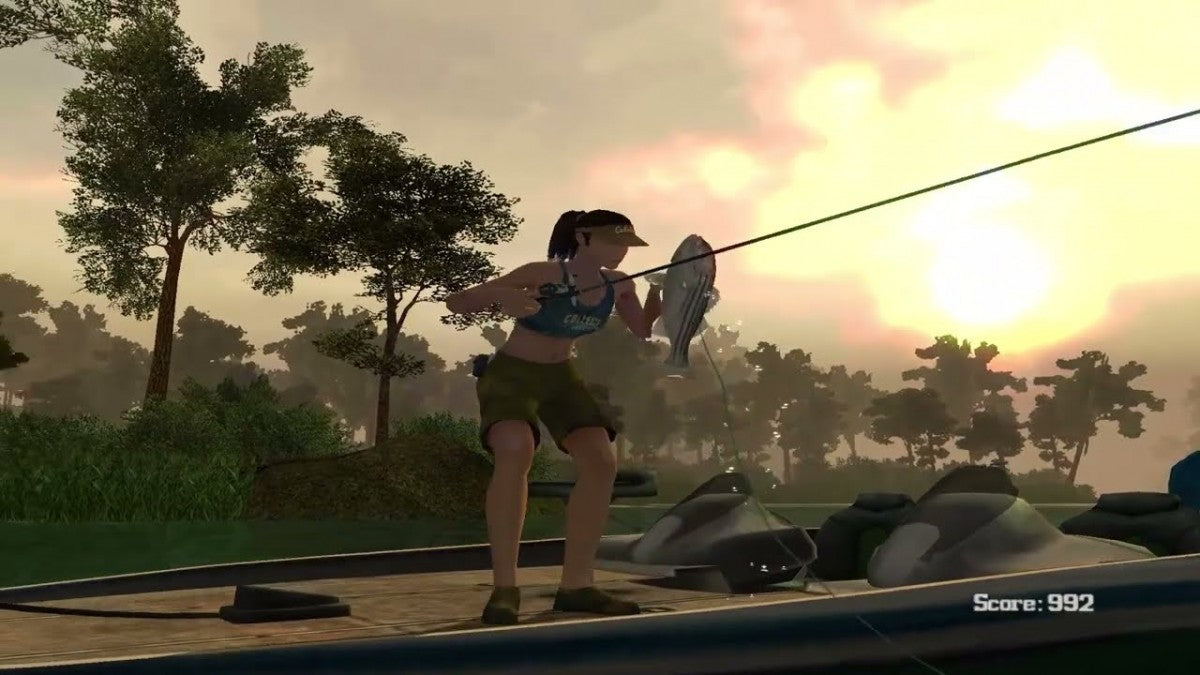 Cabela’s Monster Bass for PlayStation 2 with freshwater fishing and trophy bass angling theme gameplay