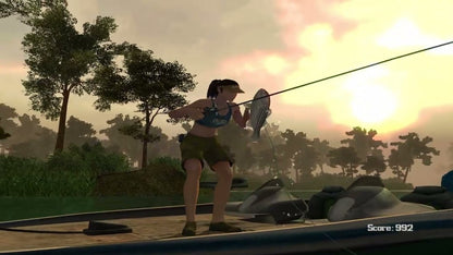 Cabela’s Monster Bass for PlayStation 2 with freshwater fishing and trophy bass angling theme gameplay