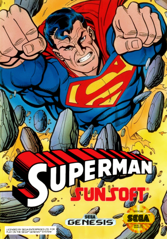 Superman cover art for Sega Genesis (GEN) video game