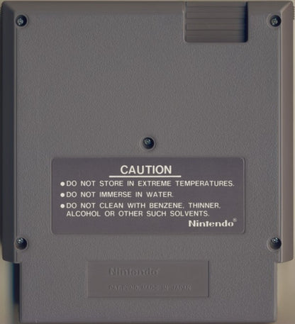 Gyromite 5 Screw Nintendo Entertainment System NES for action puzzle video game fans featuring Professor Hector and R.O.B. robot compatibility platforming gameplay color coded pillar puzzles classic Nintendo entertainment early NES release 5 screw cartridge collectible retro gaming appeal back game cartridge