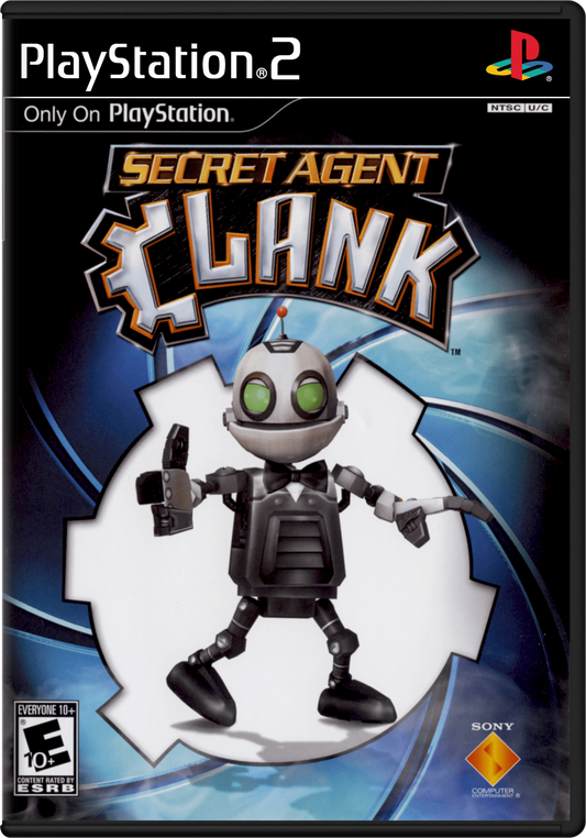 Secret Agent Clank PlayStation 2 PS2 retro video game action platformer cover art (2008)