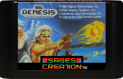 Shadow Blasters Sega Genesis retro video game action platformer cartridge (1990)