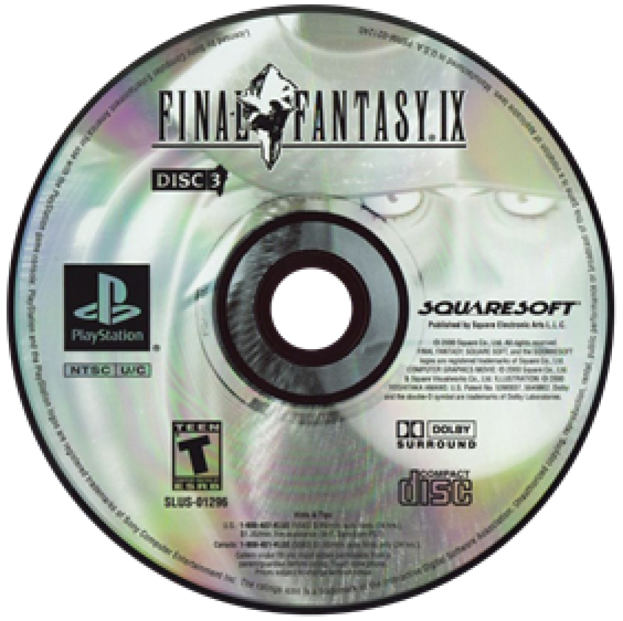 Final Fantasy IX Disc 3 for PlayStation 1 PS1 retro video game