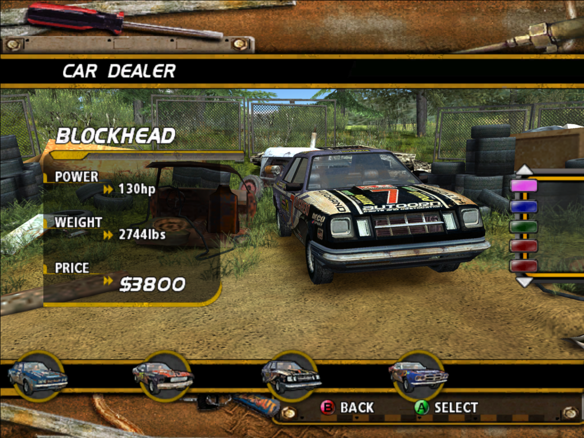 FlatOut Microsoft Xbox Original Xbox video game featuring high speed racing gameplay destructive vehicle crashes demolition derby events stunt challenges realistic driving physics competitive racing and intense vehicular action retro video game collection collectible gaming appeal gameplay