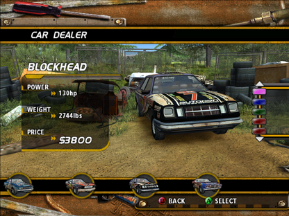 FlatOut Microsoft Xbox Original Xbox video game featuring high speed racing gameplay destructive vehicle crashes demolition derby events stunt challenges realistic driving physics competitive racing and intense vehicular action retro video game collection collectible gaming appeal gameplay