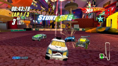 Hot Wheels: Beat That gameplay for Nintendo DS video game, arcade racing, toy car combat, fast-paced action, handheld console title