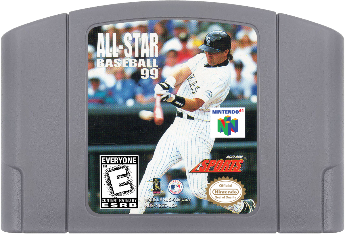 All Star Baseball 99 cartridge for Nintendo 64 N64 video game