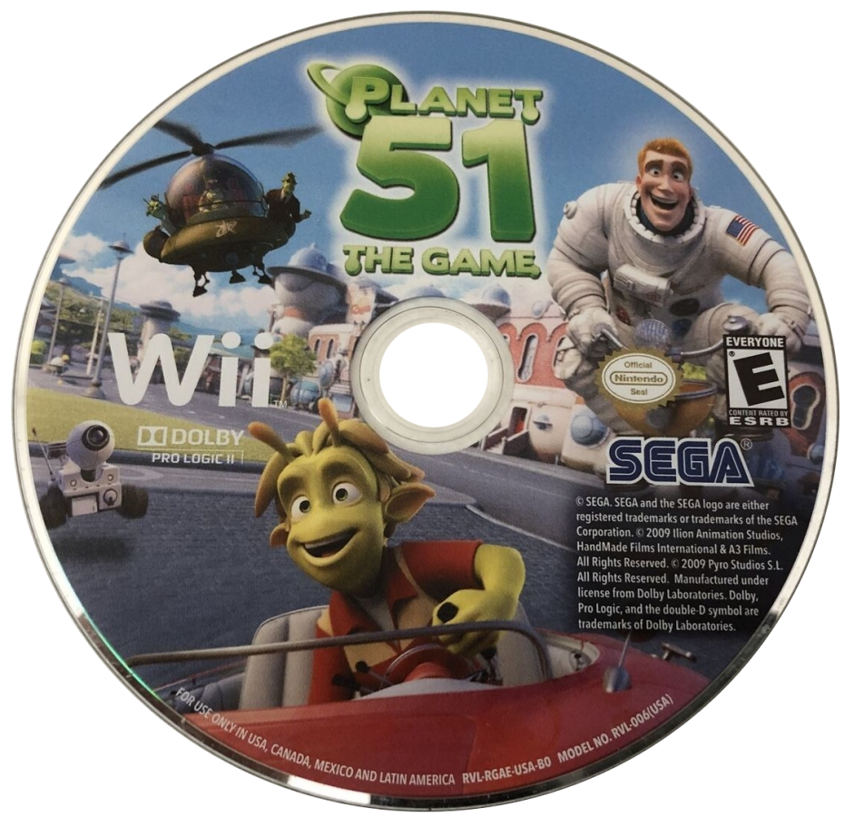 Planet 51: The Game – Nintendo Wii (Wii) action-adventure open-world family video game disc
