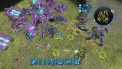 Halo Wars Platinum Hits for Xbox 360 with real-time strategy action set in the Halo universe gameplay