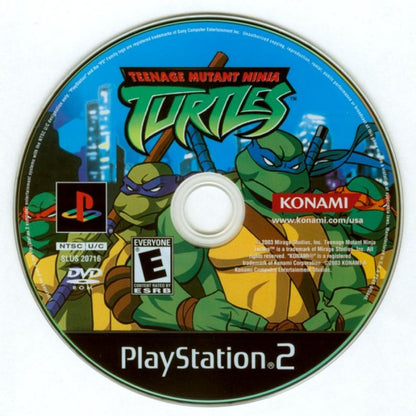 Teenage Mutant Ninja Turtles – PlayStation 2 (PS2) video game disc, action beat 'em up.