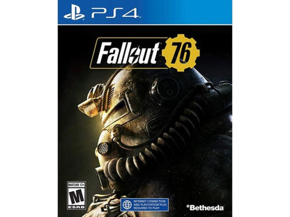 Fallout 76 cover art for PlayStation 4 video game.