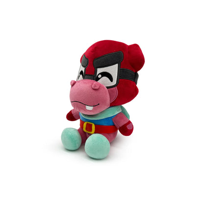 Murray 9 inch plush from Sly Cooper inspired design featuring collectible video game character plush aesthetic soft stuffed toy pink hippo getaway driver mascot cartoon style nostalgic PlayStation platformer merchandise presentation