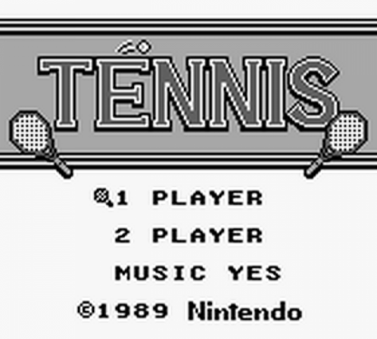 Tennis Game Boy sports tennis video game gameplay
