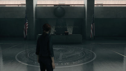 Control for PlayStation 4, gameplay for an action-adventure third-person shooter video game with supernatural powers, sci-fi mystery, cinematic combat, and paranormal exploration gameplay