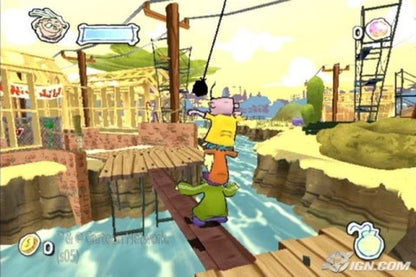 Ed Edd n Eddy The Mis Edventures for Nintendo GameCube action platformer video game featuring Cartoon Network characters slapstick humor cartoon inspired levels and classic animated series gameplay experience gameplay