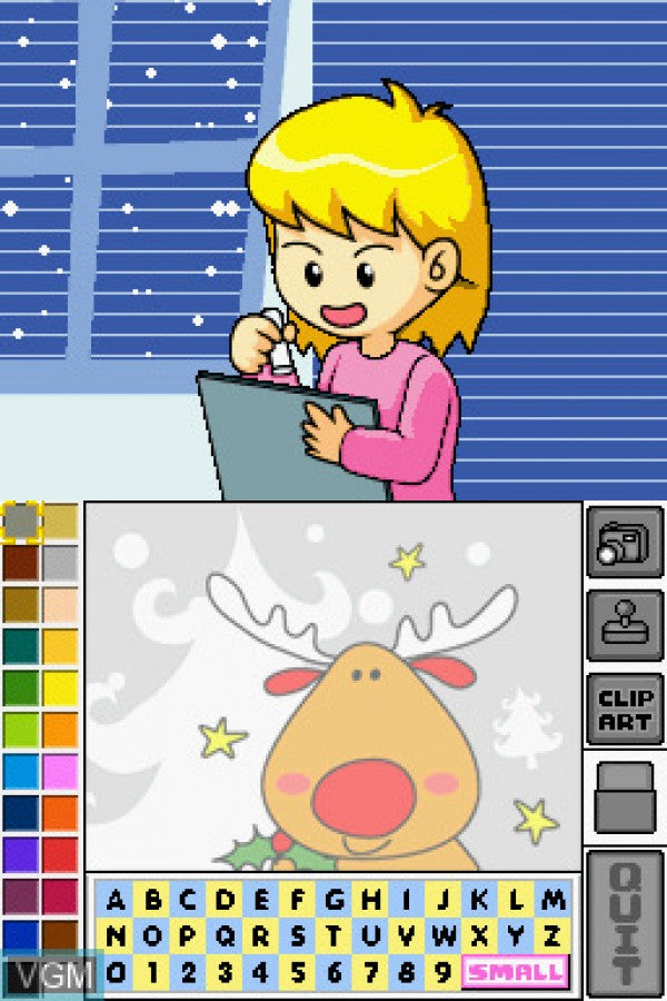 Smart Boy’s Winter Wonderland Nintendo DS video game, educational puzzle gameplay, winter-themed learning activities, handheld console title gameplay screenshot