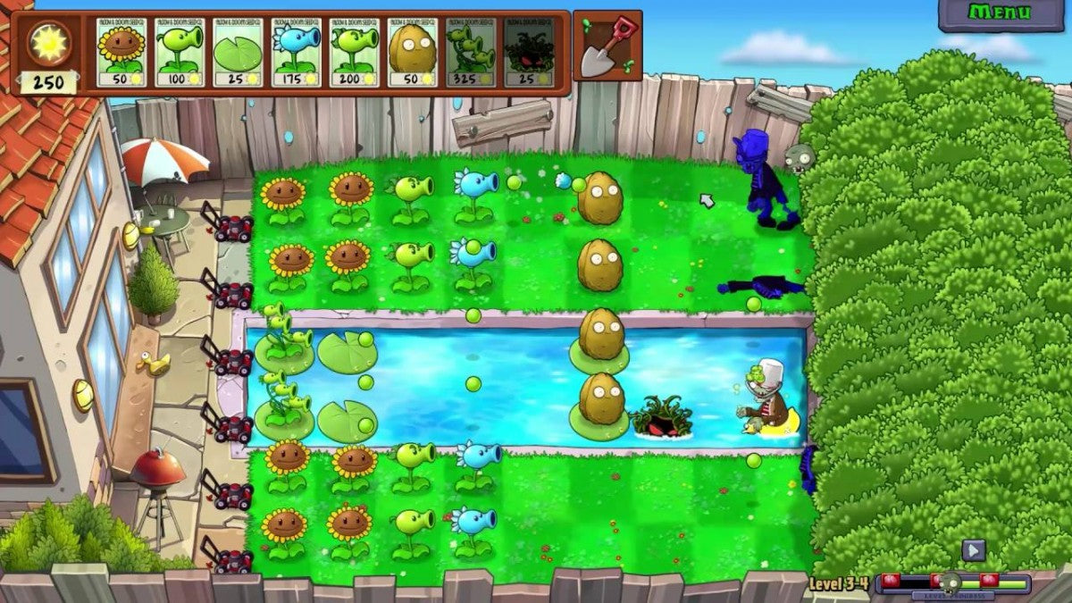 Plants vs Zombies Platinum Hits Xbox 360 for retro video game enthusiasts featuring tower defense gameplay strategic plant placement wave based zombie combat resource management colorful cartoon visuals and collectible gaming appeal gameplay
