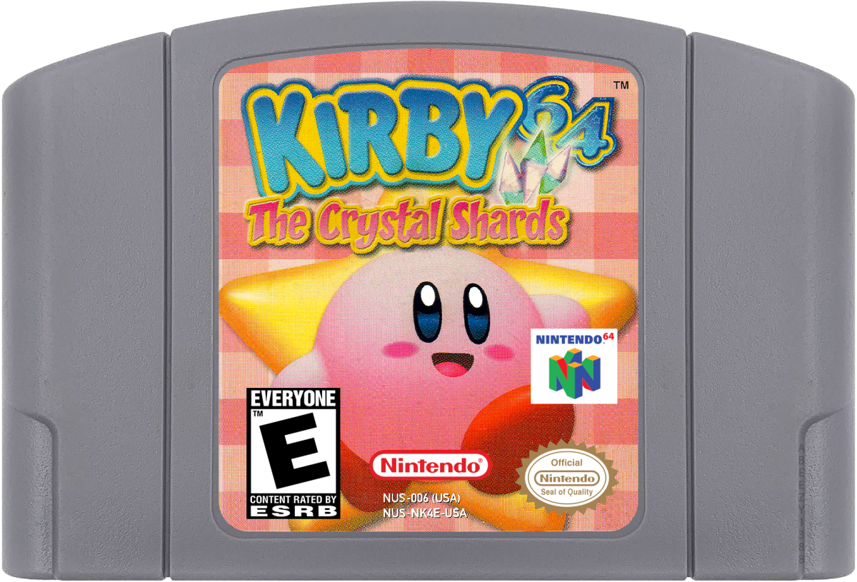 Kirby 64: The Crystal Shards cartridge for Nintendo 64 (N64) video game 