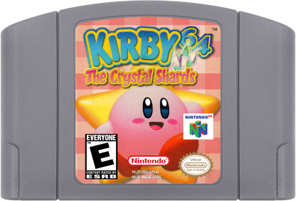 Kirby 64: The Crystal Shards cartridge for Nintendo 64 (N64) video game 