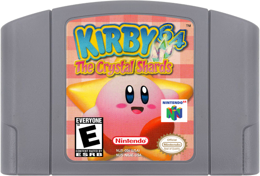 Kirby 64: The Crystal Shards cartridge for Nintendo 64 (N64) video game 