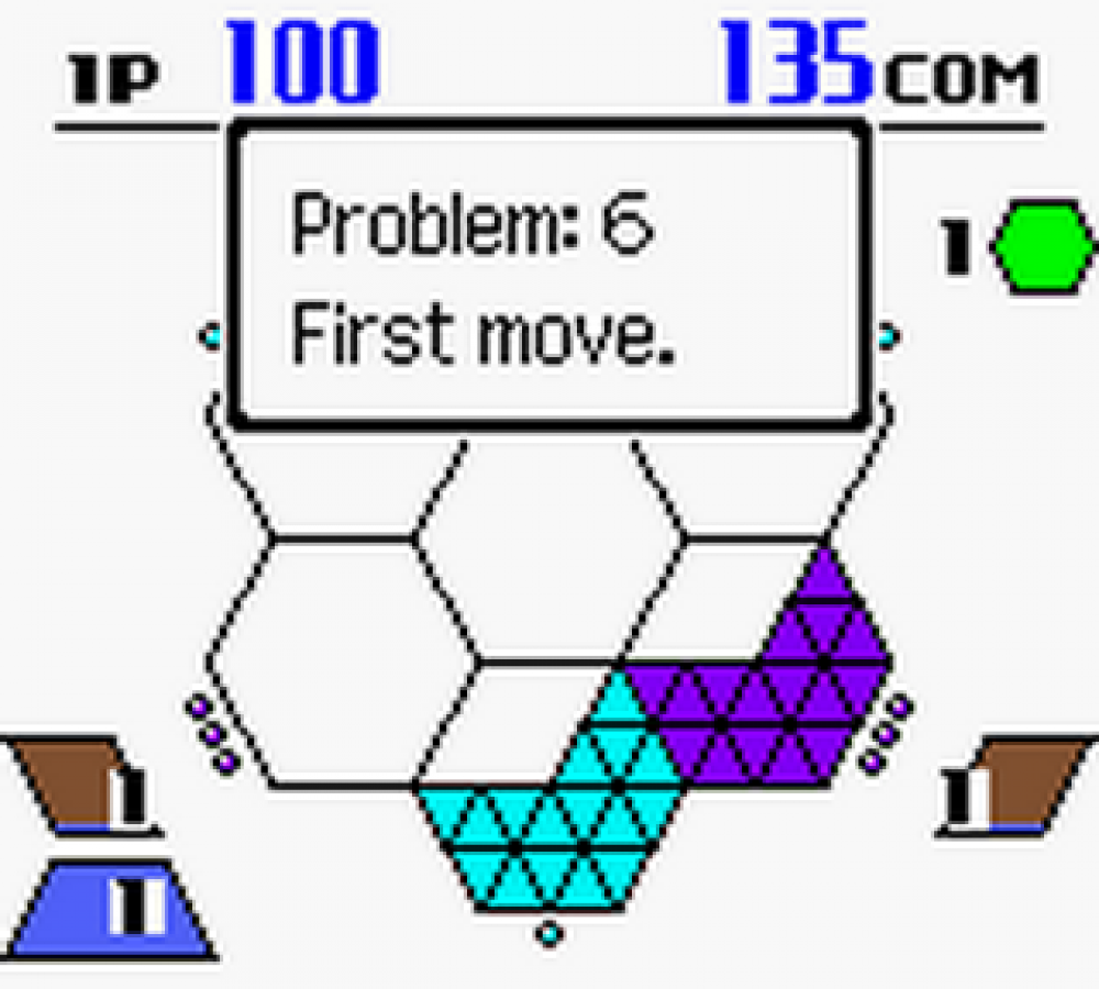 Hexcite Nintendo Game Boy Color GBC for puzzle retro video game fans featuring hexagonal tile matching strategic gameplay brain teasing challenges addictive puzzle mechanics fast paced scoring classic handheld gaming collectible gaming appeal gameplay