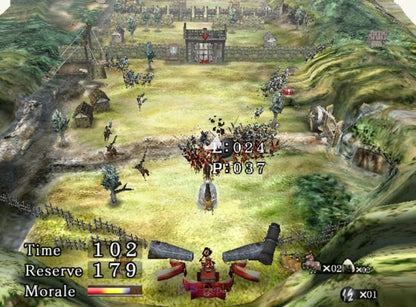 Odama GameCube GC video game, pinball action strategy, voice-controlled gameplay, Nintendo GameCube title, microphone not included gameplay screenshot