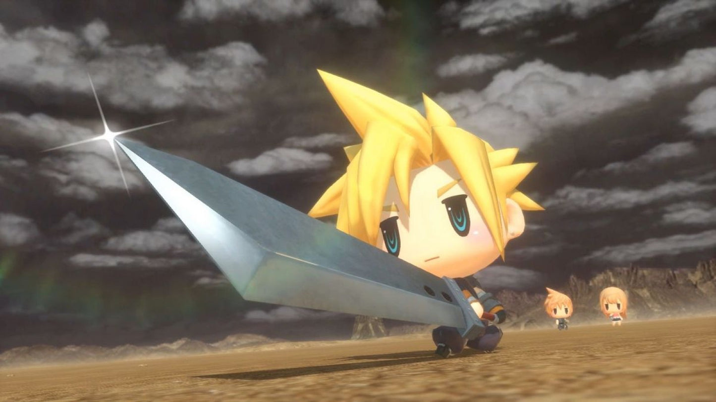 World of Final Fantasy – PlayStation 4 (PS4) video game gameplay, turn-based role-playing game.