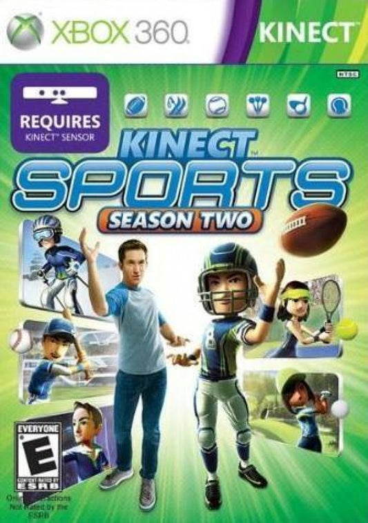 Kinect Sports Season Two cover art for Xbox 360 X360 video game