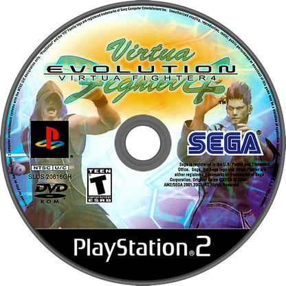 Virtua Fighter 4 Evolution – PlayStation 2: Refined 3D fighting with balanced mechanics, advanced training modes, and competitive arcade-style combat disc
