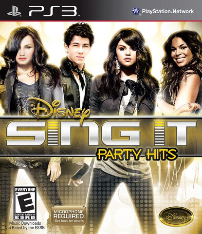 Disney Sing It: Party Hits cover art for PlayStation 3 (PS3) video game