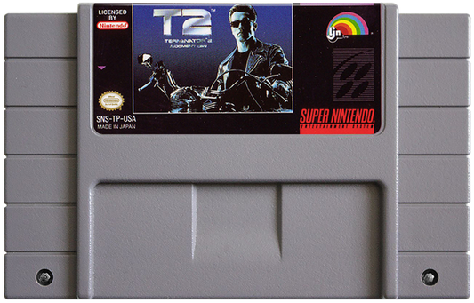 Terminator 2 Judgment Day cartridge for Super Nintendo Entertainment System (SNES) retro video game