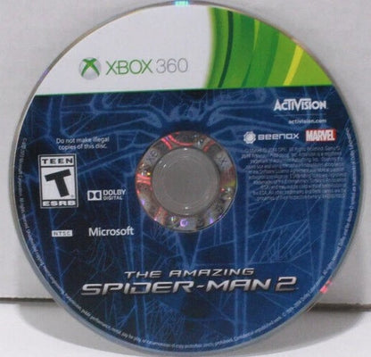 The Amazing Spider-Man 2 disc for Xbox 360 (X360) action-adventure superhero video game