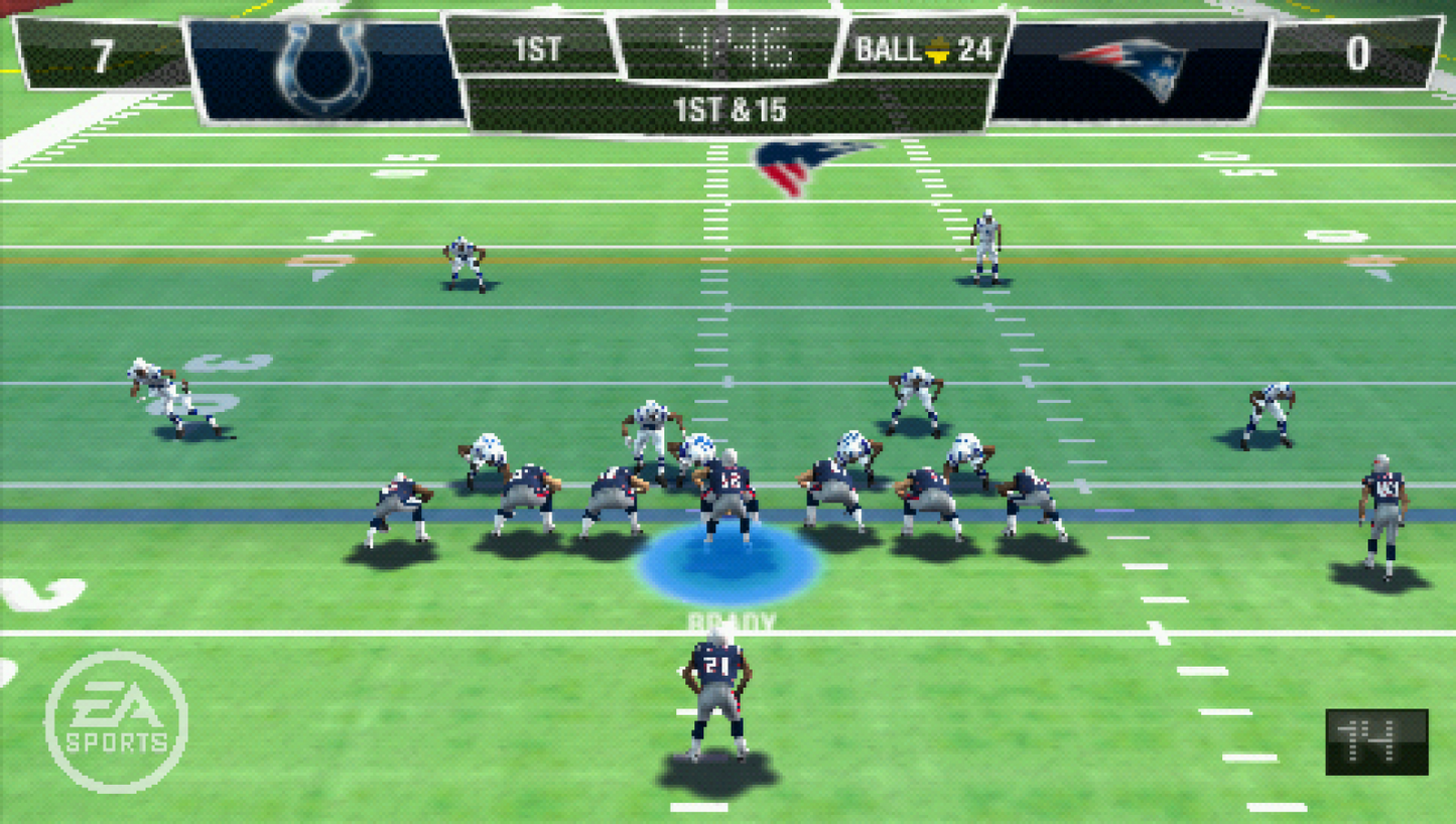 Madden NFL 10 gameplay for PlayStation Portable (PSP) football sports video game