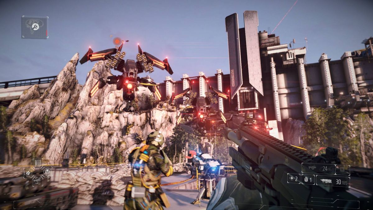 Killzone: Shadow Fall – PlayStation 4 (PS4) video game gameplay, first-person shooter game.