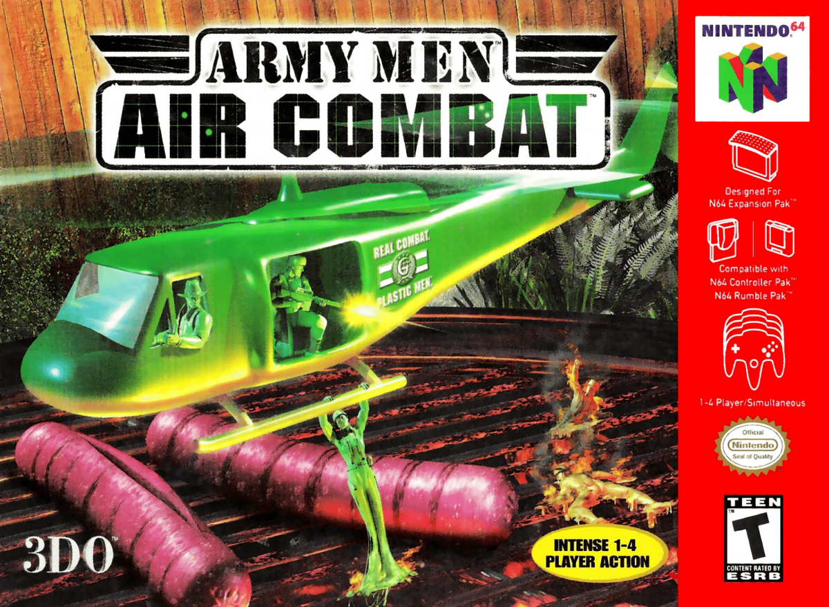 Army Men: Air Combat [Green Cart] cover art for Nintendo 64 (N64) video game