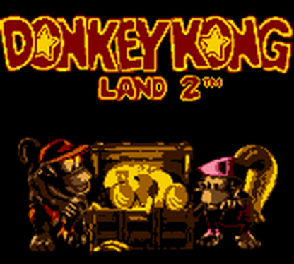 Donkey Kong Land 2 title for Game Boy (GB) video game  