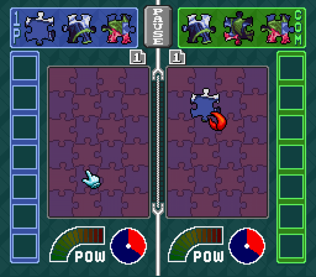 Pieces gameplay image for Super Nintendo Entertainment System (SNES) retro video game