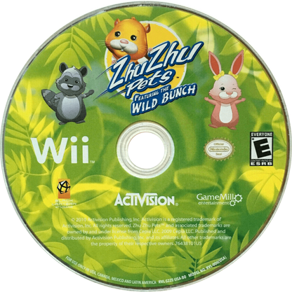 Zhu Zhu Pets Featuring the Wild Bunch Nintendo Wii for family friendly simulation adventure video game fans featuring adorable hamster characters pet care activities colorful environments mini games exploration racing challenges motion controls and fun animal themed gameplay collectible gaming appeal disc