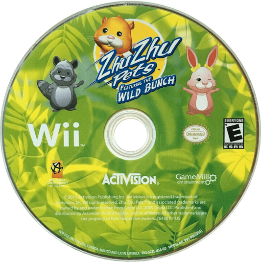 Zhu Zhu Pets Featuring the Wild Bunch Nintendo Wii for family friendly simulation adventure video game fans featuring adorable hamster characters pet care activities colorful environments mini games exploration racing challenges motion controls and fun animal themed gameplay collectible gaming appeal disc