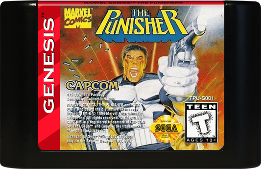 The Punisher cartridge for Sega Genesis GEN video game